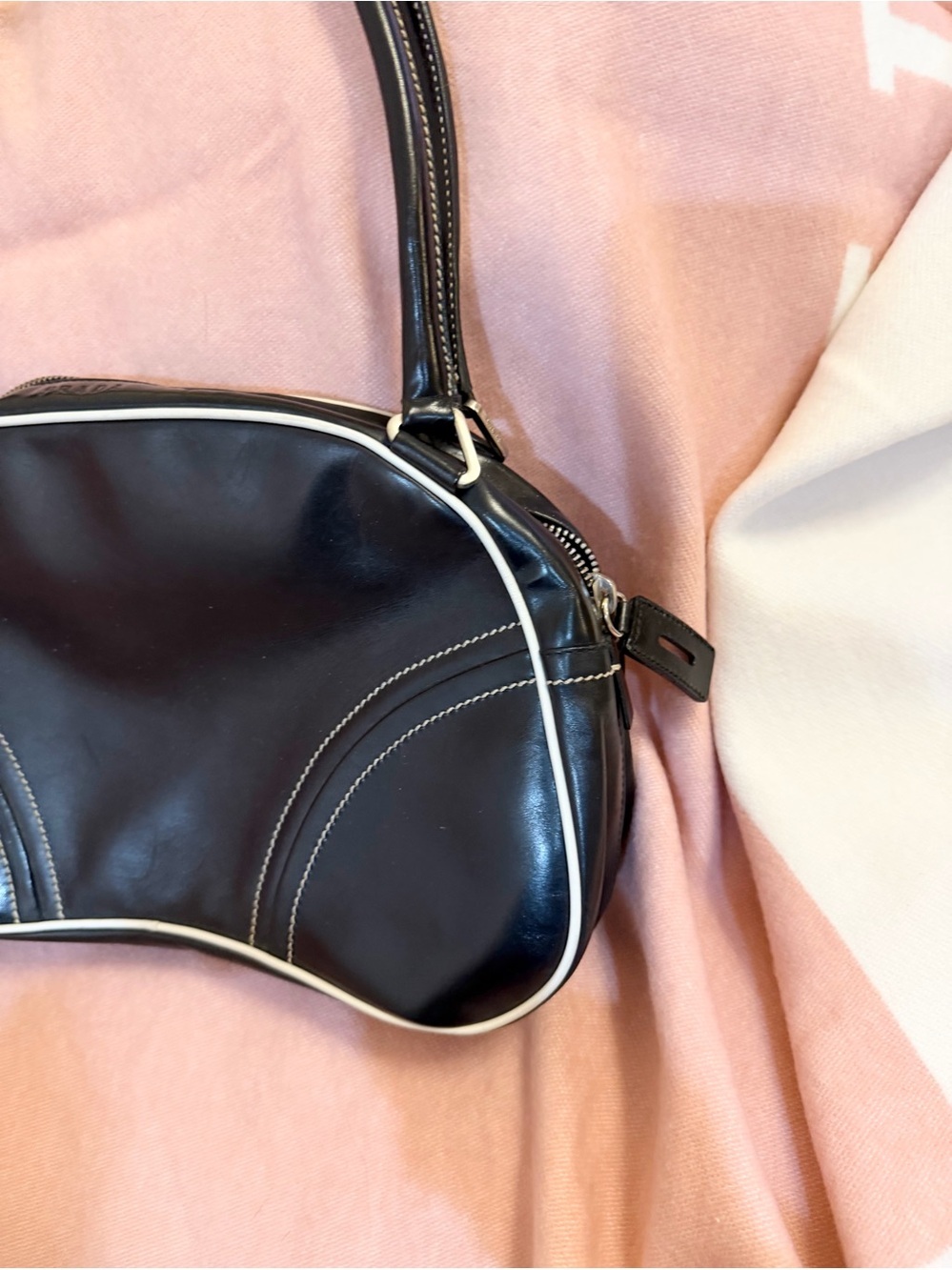 Prada⭐️Black vintage Leather Bowling Bag! Offers Always welcome!! - Picture 9 of 16
